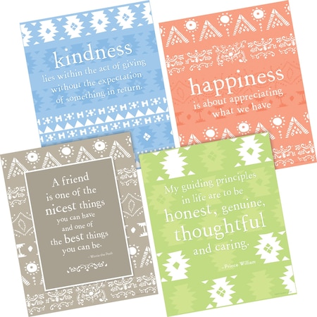 Barker Creek Thoughfulness Art Prints Set, Thoughtfulness Collection, 4/Set 3105